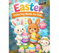 Easter Coloring Book for Preschoolers Vol. 2: 20 Simple Easter & Spring Designs, Big Simple Images for Kids 4+, Single-Sided Pages, 8,5"x11" (Ausmalbilder für Kleinkinder ab 2 Jahre)