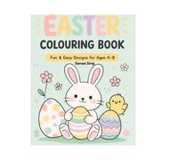 Easter Colouring Book: Fun and Easy Designs for Ages 4-8