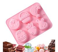 Easter Craft Molds - silicona hecho a mano | Multi Purpose Mold for Candle Making, Gummies, Cupcakes, Fudge, Jelly, Pastry, Ice, Soap and Cake Decor