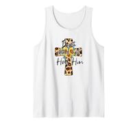 Easter Cross with Sunflower Decor For Blessed Christian Mom Camiseta sin Mangas