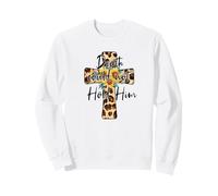 Easter Cross with Sunflower Decor For Blessed Christian Mom Sudadera