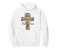 Easter Cross with Sunflower Decor For Blessed Christian Mom Sudadera con Capucha