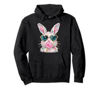 Easter Cute Modern Abstract Bunny Paint Design Sudadera con Capucha