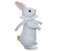 Easter Decorations Rabbit Figurines Set of 1, Resin Wicker Bunny Decor Vine Weaving Effect Easter Bunny Decor Figurine Statue Decorative Ornament for Home Courtyard Lawn Tabletop