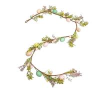 Easter Door Wreath - Artificial 180cm, Spring Flower Garland, Festive Style | Build, Artificial Egg Decor, Festive Wall Ornament For Front Door, Indoor Outdoor Wall, Home, Spring