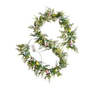 Easter Door Wreath - Decorative Artificial Blossom Wreath, Lightweight Hanging Ring, Realistic Greenery Base, Long Lasting Material | Porch Ornament, Living Room Wall Decor, Festive Centerpiece