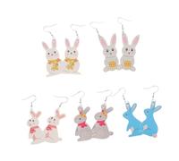 Easter Earrings 5 Pairs Women's Ear Jewelry for Parties Office Travel Daily Shopping