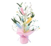 Easter Egg & Carrot Tree | Artificial Spring Table Decoration | Floral Ornament For Home, Dining Room, Kitchen, Office, Parties & Events