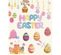 Easter Egg Coloring Book: Easter egg coloring book with 78 pages