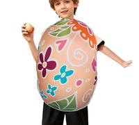 Easter Egg Costume Kids,Huevo de Pascua Cosplay Role Play - Fancy Dress Up Outfit | For Themed Party Stage Performance Holiday Gathering School Event Children