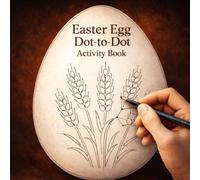 Easter Egg Dot-to-Dot Activity Book: Connect the Dots Traditional Ukrainian Pysanky UA Coloring Book for Learning Folk Art Patterns, Relaxation and Calm Creativity (Easter Time Books)