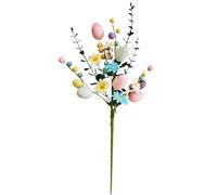 Easter Egg Flower Stems - Holiday Decor | Easter Egg And Flower Stems For Floral Arrangements, Party Decorations, Jarrón Display, Table Centerpieces, Spring Gathering, And Holiday Celebration