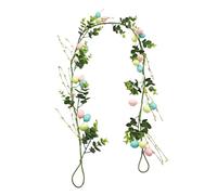 Easter Egg Garland - 5ft Spring Home Decor, Artificial Easter Decorations for Indoor Home | Spring Garland for Dormitory Window Porch Holiday Thanksgiving Vacation Fireplace Mantel Wall Photo Display