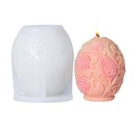 Easter Egg Mold - Reusable Silicone Candle Molds | Easy Release Epoxy Resin Casting Mold Statue For Spring Holiday Chocolate Beginners Home Plaster Molding Art Indoor Outdoor Decorations