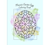 Easter Egg - Mosaic Tile Inspired Coloring Book- Adults/Kids