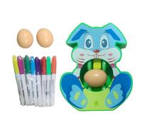 Easter Egg Painting Craft, Children's Easter Egg Decorator, Art Kits, Spinner Tool for Paintings, 3 Eggs, Ideal para Easters Basket, Boys and Girls Crafting Fun, Multicolor