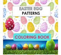 Easter Egg Patterns Coloring Book | Grayscale & Lined Designs for Relaxing Creativity (8.5 x 8.5 in): Simple & Fun Easter Egg Coloring Book for ... Grayscale & Lined Designs for Little Hands