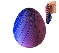 Easter Fidgets - Easter Fidget Toys ¦ 6x6x7cm Stress Relief Toy for Kids, 3D Printing Easters Eggs for Decoration, Fidgets Egg, Twisty Fidget Egg for and Relaxation and Daily Use