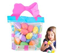 Easter Foam Eggs - Decorations Set 18pcs Small Artificial | Colorful Decorative Ornaments Lightweight Realistic Craft Fillers Basket for Easter Party, Home, Table Centerpiece Display
