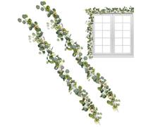 Easter Garland - 2 piezas artificiales huevos | Spring Home Decor, Easter Artificial Garlands For Garden, Indoor Holiday Party, Home, Room, Dormitory, Vacation, Photo Display, Windowsill