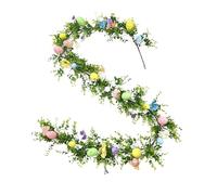 Easter Garland - 6ft Reusable Spring Decor | Artificial Flower Easter Table Garland For Table, Tree, Mantle, Door, Wall, Indoor, Outdoor, Farmhouse, Yard, Patio, Porch & Party Decoration