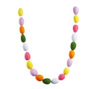 Easter Garland Decor - Felt Ball Bunting Banner | Cute Pastel Egg Banner with Imitation Wool, Festive Decoration with Hanging Design for Trees Window Door Wall Staircase Indoor Outdoor