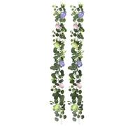 Easter Garland - Easter Artificial Garlands | 2 Pieces Mantle Egg Spring Decor | Ideal For Garden Daily Indoor Holiday Party Home Room Dormitory Vacation Photo Window Porch Thanksgiving