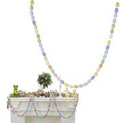 Easter Garland for Mantle - 6.56ft Speckled Egg Festive Decoration | Farmhouse Spring Banner for Home Office Apartment Bedroom Study Classroom Restaurant Fireplace Seasonal Ornament