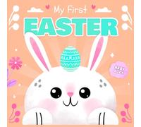 Easter Gift for 0- 6 Month Babies: Cute Black and White High Contrast Baby Book for Boys and Girls With First Words & Early Visual Focus