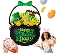 Easter Goodie Bags - 30 Pcs Bunny Sealing Clear Pouches with Handles, Resealable Plastic Easter Candy Bags, Spring Treat Bag for Kids Classroom, Party Favors, Basket Stuffers (B,20PCS)