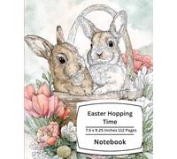 Easter Hopping Time Notebook: Cute Bunny Spring Lined Journal for Kids, Teens & Adults | Fun Easter Writing Notebook for Notes, School, Journaling & Gift Idea