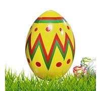 Easter Inflatable Eggs, Colorful Yard Decoration, 16in Blow Up Outdoor Ornament with Vibrant Colors, Garden Holiday Decor with Material, Indoor Outdoor Accessory, Lawn and Porch Display for Home