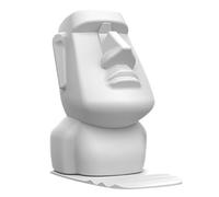 Easter Island Statue - Eyeglass Holder Stand for Desk | Multifunctional Mobile Phone Cradle Sculpture, Table Decoration Accessory, Nightstand Desktop Bookshelf Organizer, Creative Gift for Adults