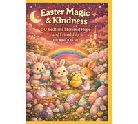 Easter Magic & Kindness: 50 Bedtime Stories of Hope and Friendship | Colourful Image Storybook for Kids | For Age 4 to 10