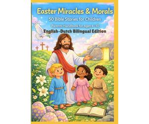 Easter Miracles & Morals: 50 Bible Stories for Children | Parents Handbook for Ages 4-10 | English-Dutch Bilingual Edition