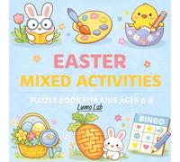 Easter Mixed Activity Book for Kids Ages 4-6: 80+ Fun Easter Puzzles for Kids - A Screen-Free Puzzle Activity Book