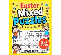 Easter Mixed Puzzles for Kids: Brain Games 5-In-1 Puzzle Book for Children | Activity Book with 60+ Mazes, Word Search, Sudoku & Coloring Word Search ... Easter Basket Stuffers (Fun Puzzles & Games)