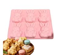 Easter Molds, 3D Bunny Shape 6-Cavity Crafts Casting Tool, Molds for Epoxy