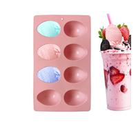Easter Molds - 8 Cavity Silicone Bakeware, Food Grade Easy Release Candy and Cookie Pan with Flexible Non Stick Design for Jelly, Ice Cream, Postre, Spring Pares and Home Baking Fun