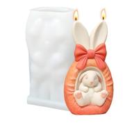 Easter Molds - Easy Release Rabbit Craft Mould | 3D Bunny Candle Silicone Mold Flexible Heat Resistant Reusable Design for Epoxy Modeling Compound Plaster Craft Making Themed Events Workshops