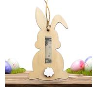 Easter Money Holder, Cute Card & Cash Holder, Easter Basket Decorations, 13x5 cm Funny & Creative Pascha Cash, Festive Design, for Tickets, Cash, for Adults, Celebrations, Wood Color Rabbit, Se