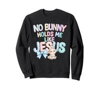 Easter No Bunny me sostiene como Jesús, Lindas Mujeres para niños Sudadera