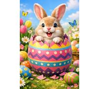 Easter Notebook: Adorable Lined Journal - 120 Pages, 6x9 Size - Perfect Gift for Kids, Teens, and Writers The Quirky Rooster