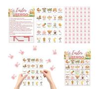 Easter Party Game - 24 Pieces Tabletop Group Entertainment | Interactive Family Card Games,for Kids Classroom, Festive, Social, Travel, Vacation