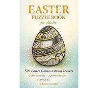 Easter Puzzle Book for Adults: 60+ Easter Games: 20 Crosswords, 20 Word Search & 20 Sudoku with Solutions Included