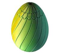 Easter Puzzle Egg - 2.5 Inches 3D Printed Fidget Toy for Fun Brain Exercise, Rotating Handheld Challenge with Smooth Spin Design, Stress Relief Egg Toy for Kids Teens Adults Classroom Valentines