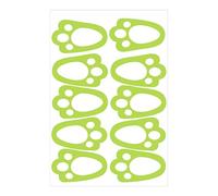 Easter Rabbit Footprint Wall Decals, Footprints Decals Stickers, 10 x 7,87 x 11,81 pulgadas, Cute Bunny Paw Print Window Clings, Floor Sticker for Easter Home Decorations