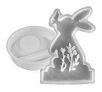 Easter Rabbit Mold, Silicone Rabbit Candle Holder Candlestick Molds, Epoxy Resin for DIY Crafts, Home Room Decoration, Soap, Chocolate, or Art, Perfect for Easter, Spring, and Handmade