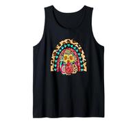 Easter Rainbow with Sunflower Cross For Leopard Christian Camiseta sin Mangas