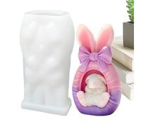 Easter Resin Molds - Rabbit Soap & Candle Craft Mould For Easter Bunny Designs | For Epoxy, Modeling Compound, Plaster, Craft Making, Themed Events, Workshops, DIY Art